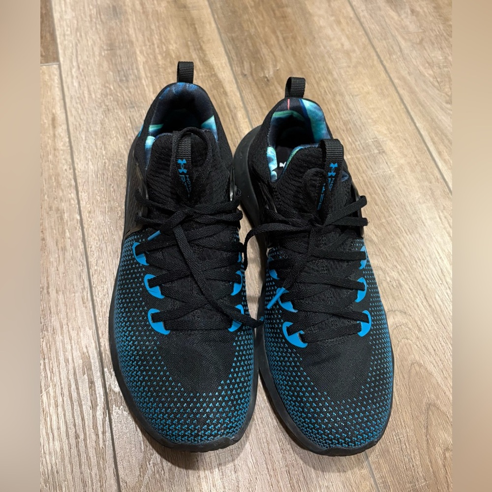 UA Women's HOVR Rise 3 Cross Trainer Black/Black/Radar Blue - 3024698-001